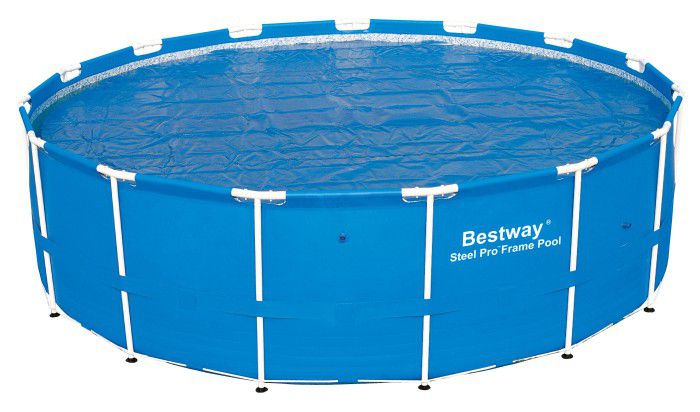 Solar Pool Cover For 15ft Round Metal Frame Pools - Pool Covers - Summer