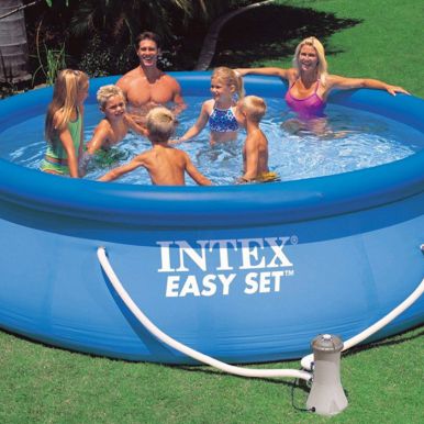8ft pool inflatable intex pump easy