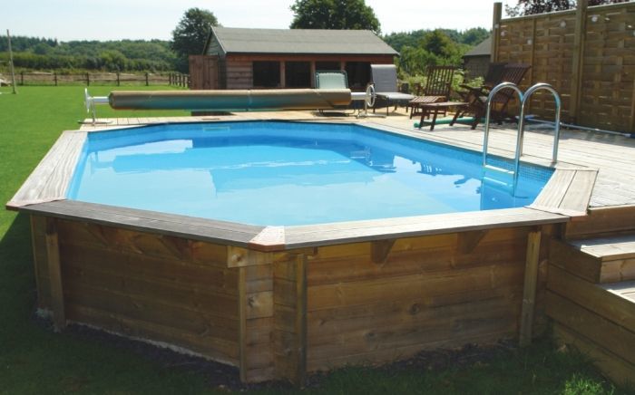 octagon shaped swimming pool