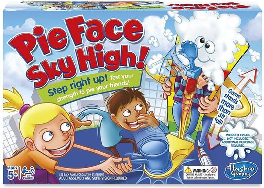 Pie Face Whipped Cream Game Hasbro 2+ Players Ages 5+