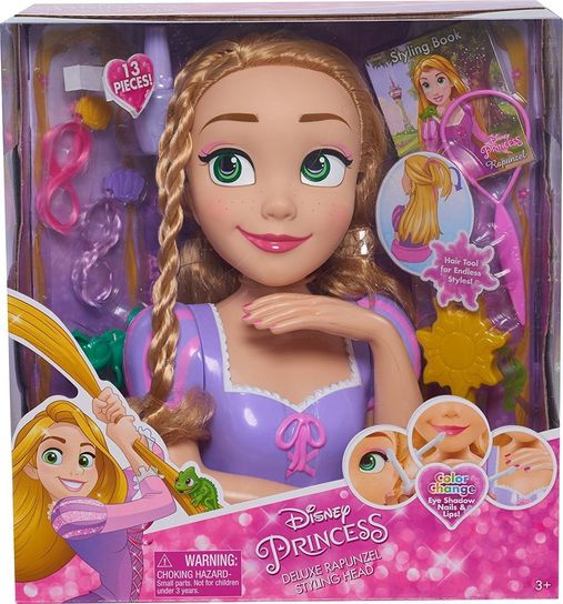 Rapunzel hair doll head on sale