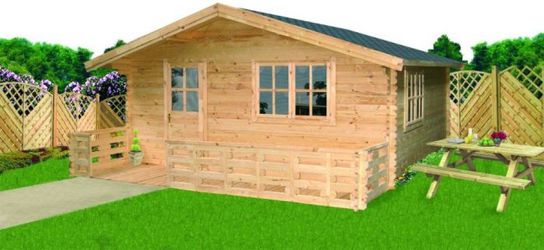 Luton Log Cabin 4m X 5m Cabins Sheds And Summerhouses