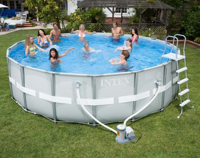 Intex Ultra Metal Frame Round Metal Pool 16ft x 48