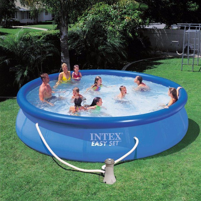 Intex Easy Set Inflatable Pool Package 15ft x 48" 28168 Inflatable