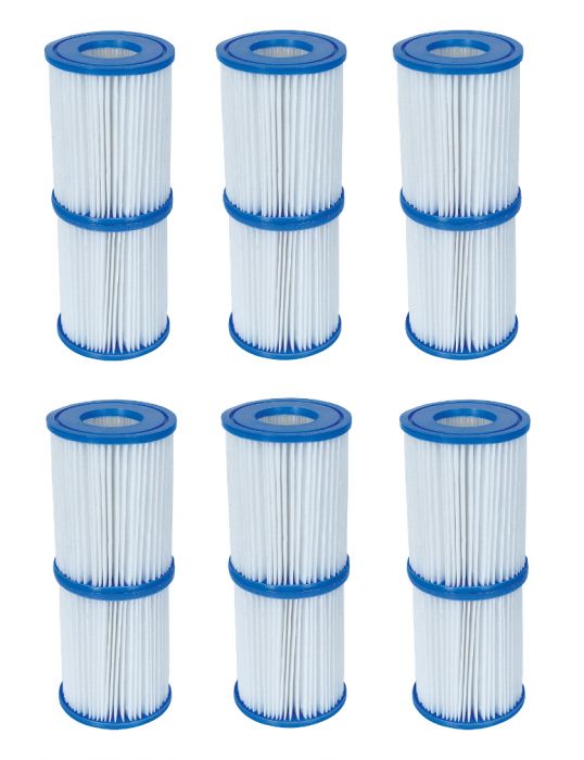 Bestway 58094 Type II Cartridge Filter- 6 Pairs - Pool Filters