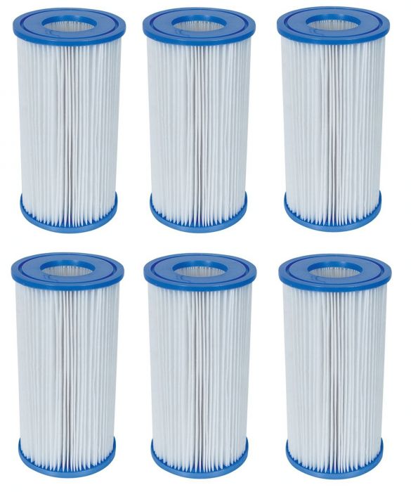 Bestway 58095 Type IV Cartridge Filter- Pack Of 6 - Pool Filters