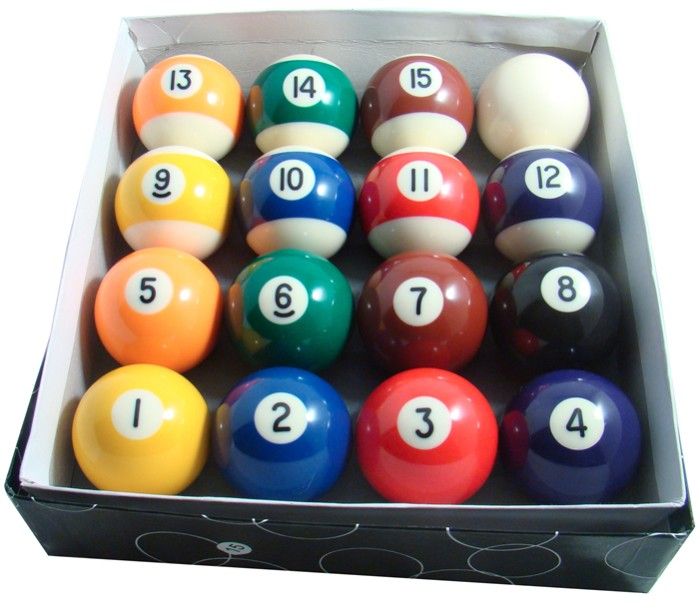 Spots & Stripes Pool Balls 57mm - Games Table Accessories