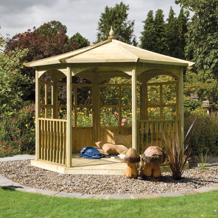 Keswick Octagonal Gazebo B - Pergolas and Gazebos