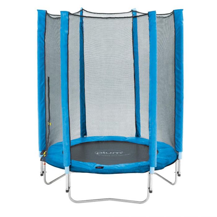 6ft Trampoline with Blue Enclosure - Plum Trampolines