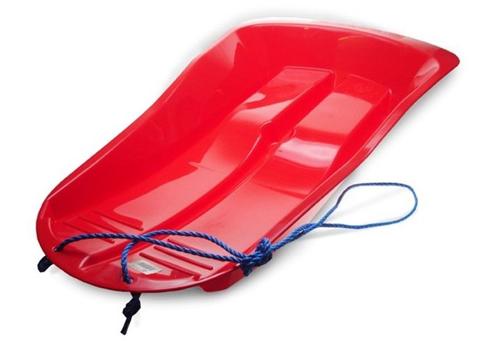 Snow Wing Red Sledge Toboggan - Plastic Sledges