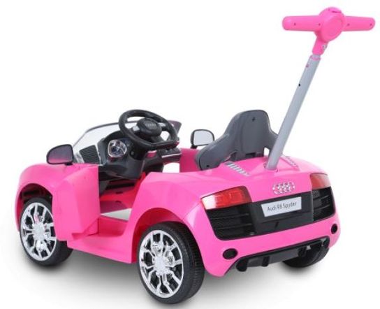 Pink audi store push car