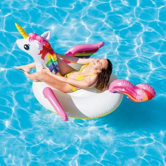 Unicorn Ride On Pool Inflatable by Intex