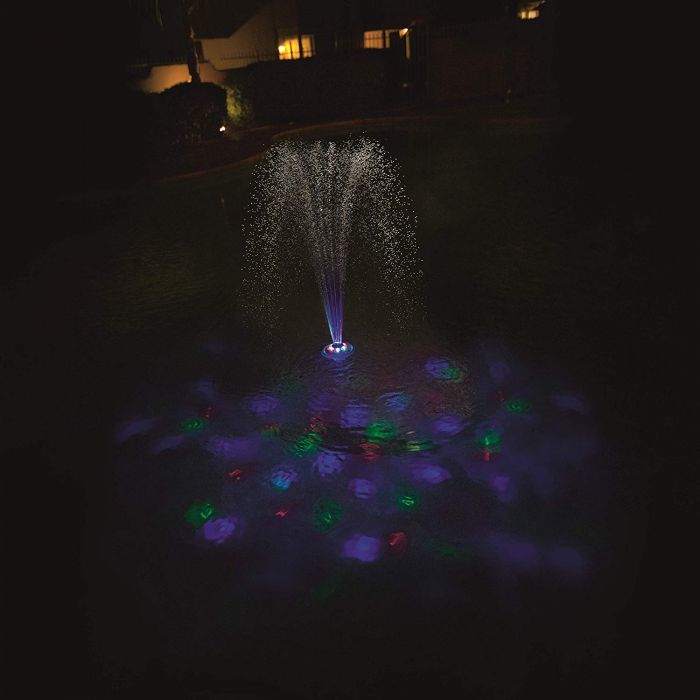 lighted pool fountain