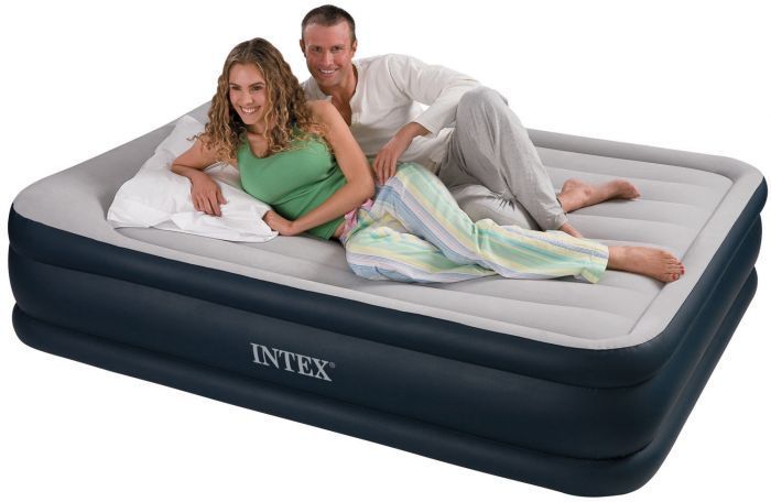 Intex Queen Size Deluxe Pillow Rest Raised Air Bed 80