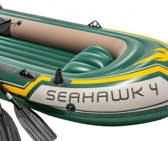 Seahawk 4 Boat Set Wiith Oars And Pump by Intex - Pool Inflatables