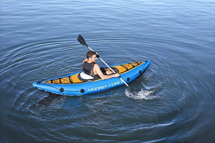 Hydro-Force 1 Person Cove Champion Kayak with Oar- 65115 - Pool Inflatables