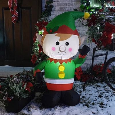 christmas inflatable elf